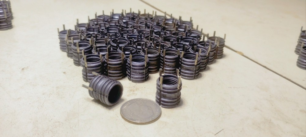 55 ct. Tridair MS51831CA206L Keyed 1/2"-20 Solid Wall Threaded Inserts