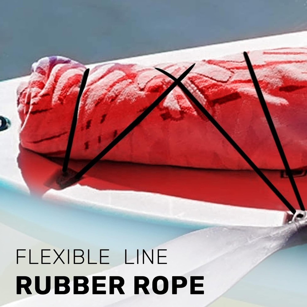 Rubber Rope 3/8'' x 150' Solid Bungee Strap Flatbed Truck Trailer Tarp