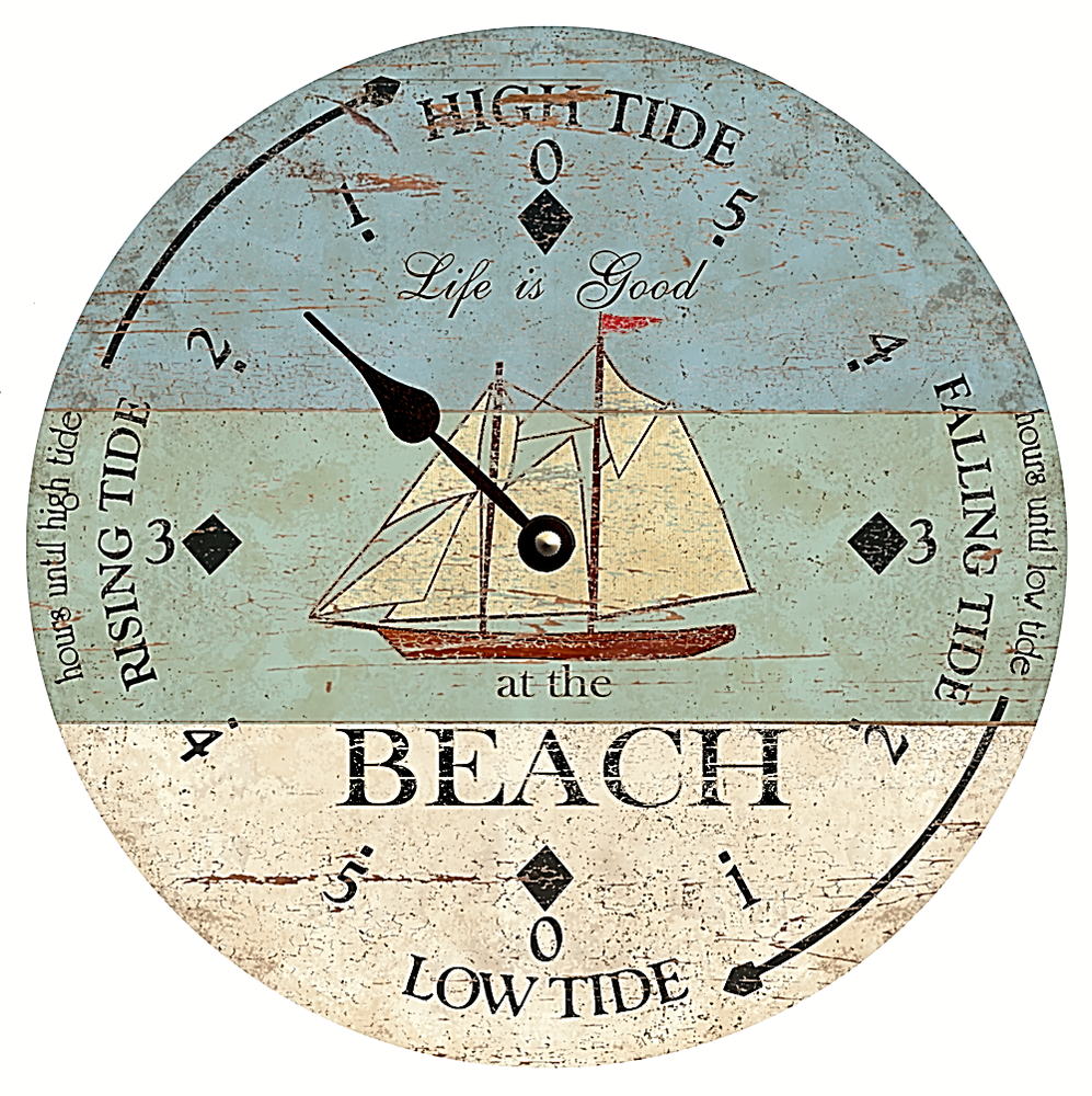Tide Clock- Beach Tide Clock