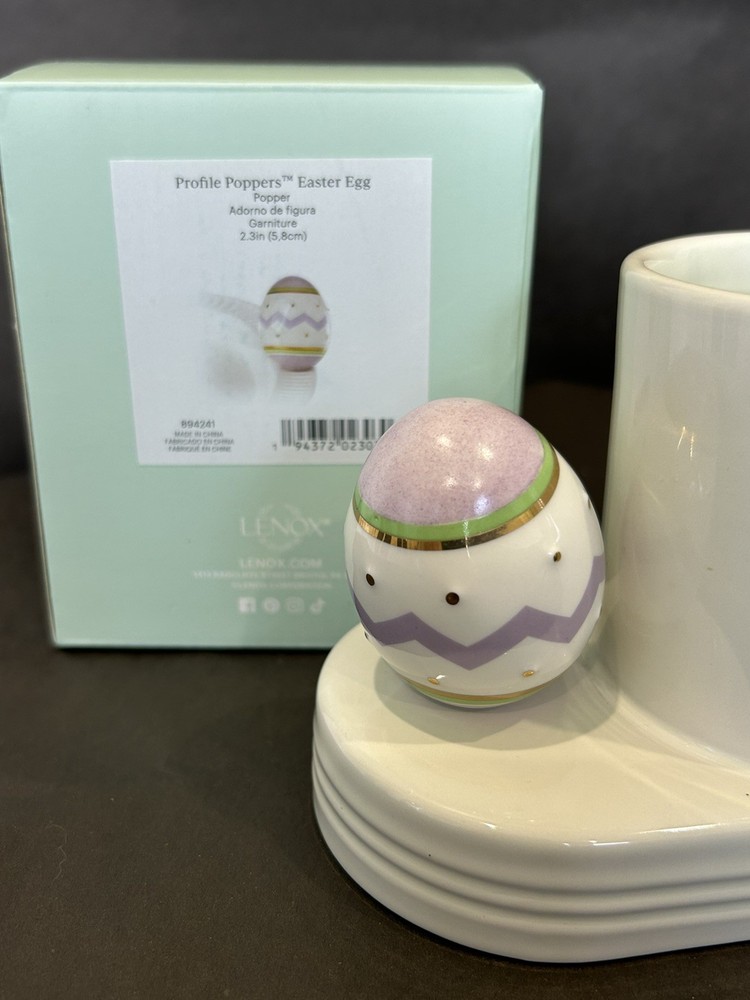 Lenox Profile Popper Easter Egg Mini fits Nora Fleming bases Spring Poppers NEW