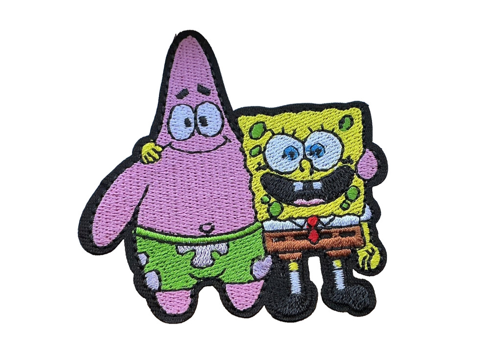 SpongeBob SquarePants & Patrick Star - Best Friends - Embroidered Iron-On Patch