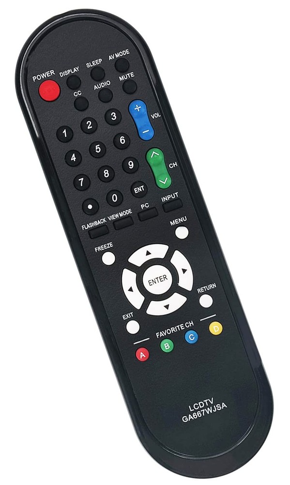 GA667WJSA Remote Control Replacement for Sharp LCD Aquos TVs Black