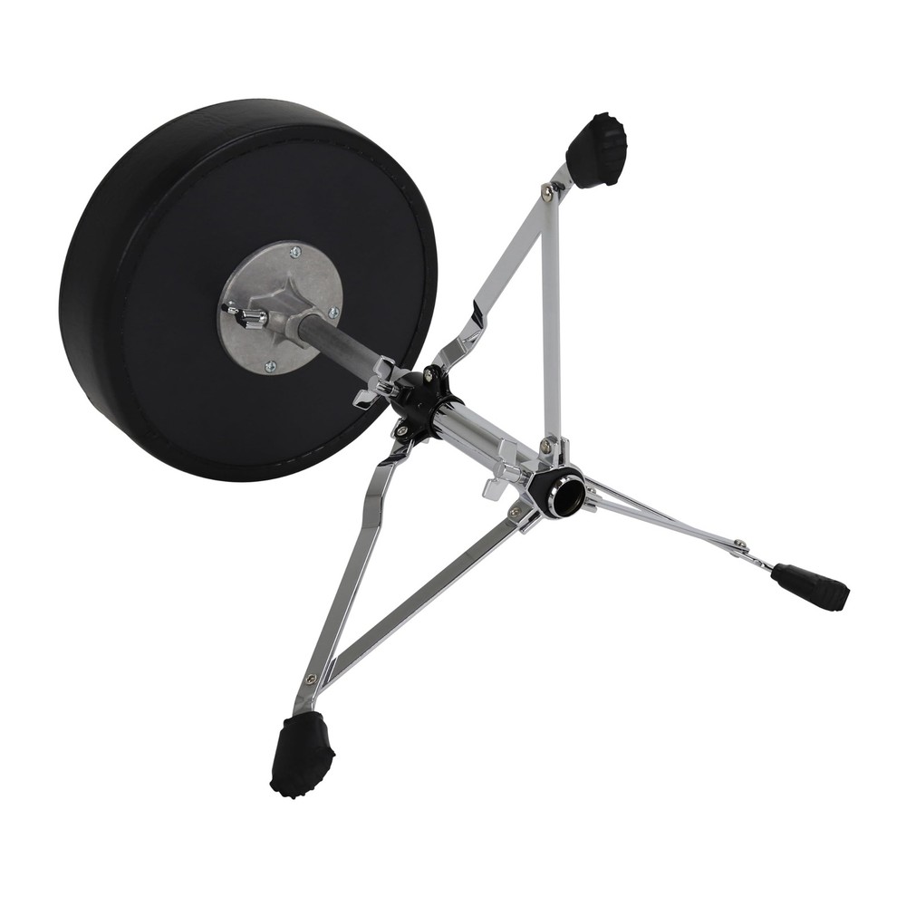 Drum Throne with Adjustable Height, Round Seat, Single-Braced Drum Stool, Lig...