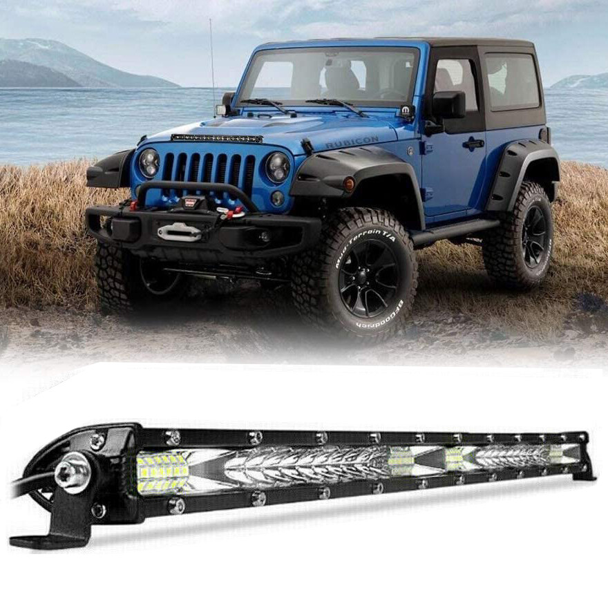 22 inch Slim Led Light Bar Spot Flood Combo Offroad UTV ATV Boat Truck DRL 20"