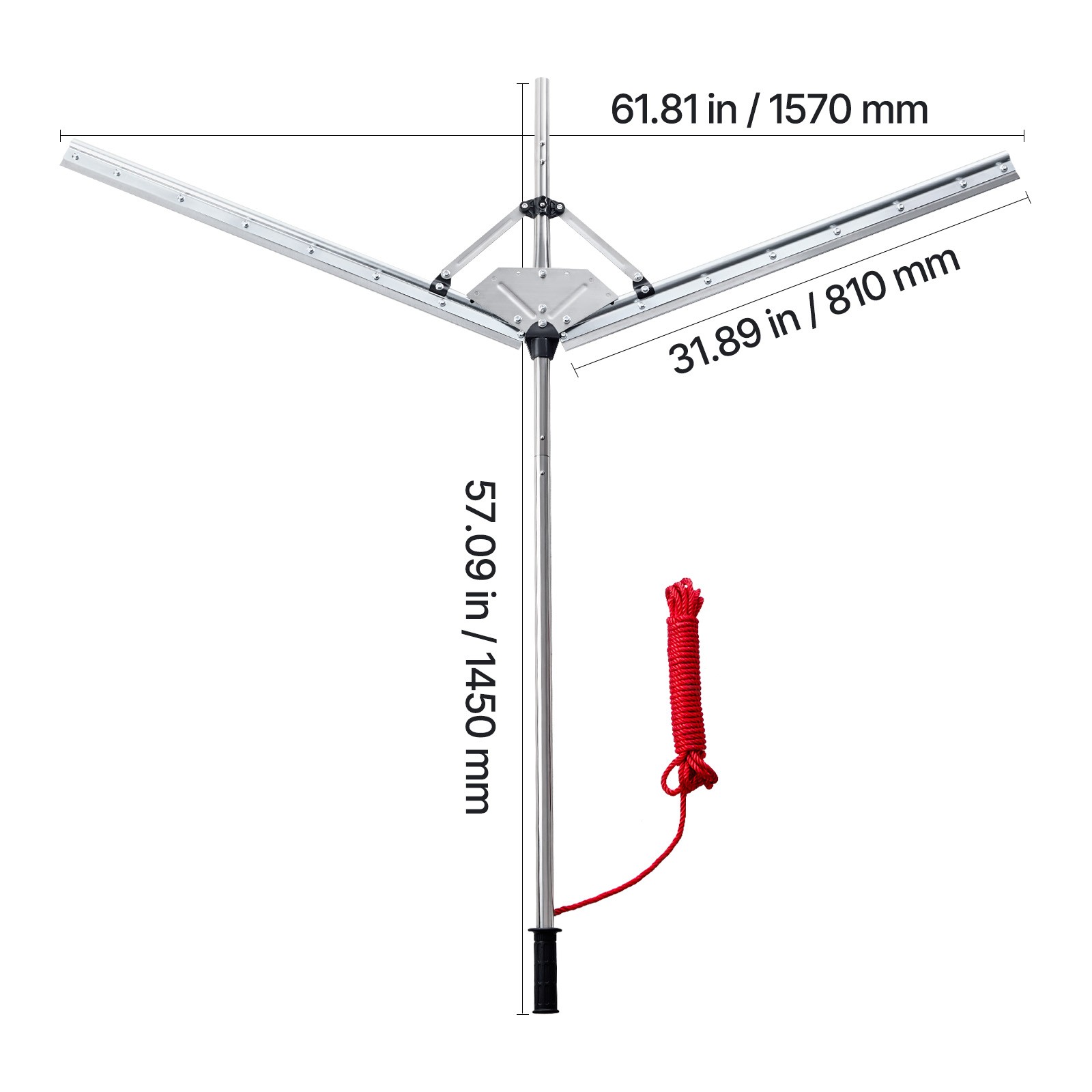 Lake Weed Cutter Pond Aquatic Plant Cutting Tool with 62 in Max Cut Width