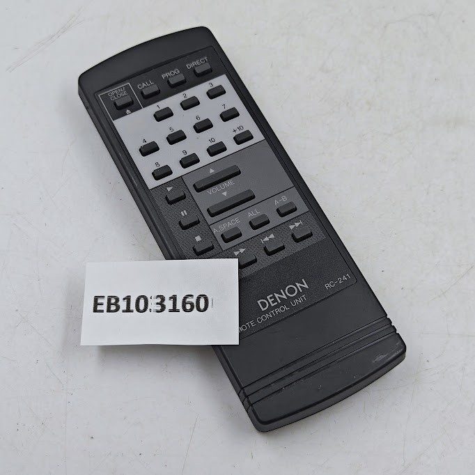 Denon RC-241 Remote Control - Working, Used, No Accessories