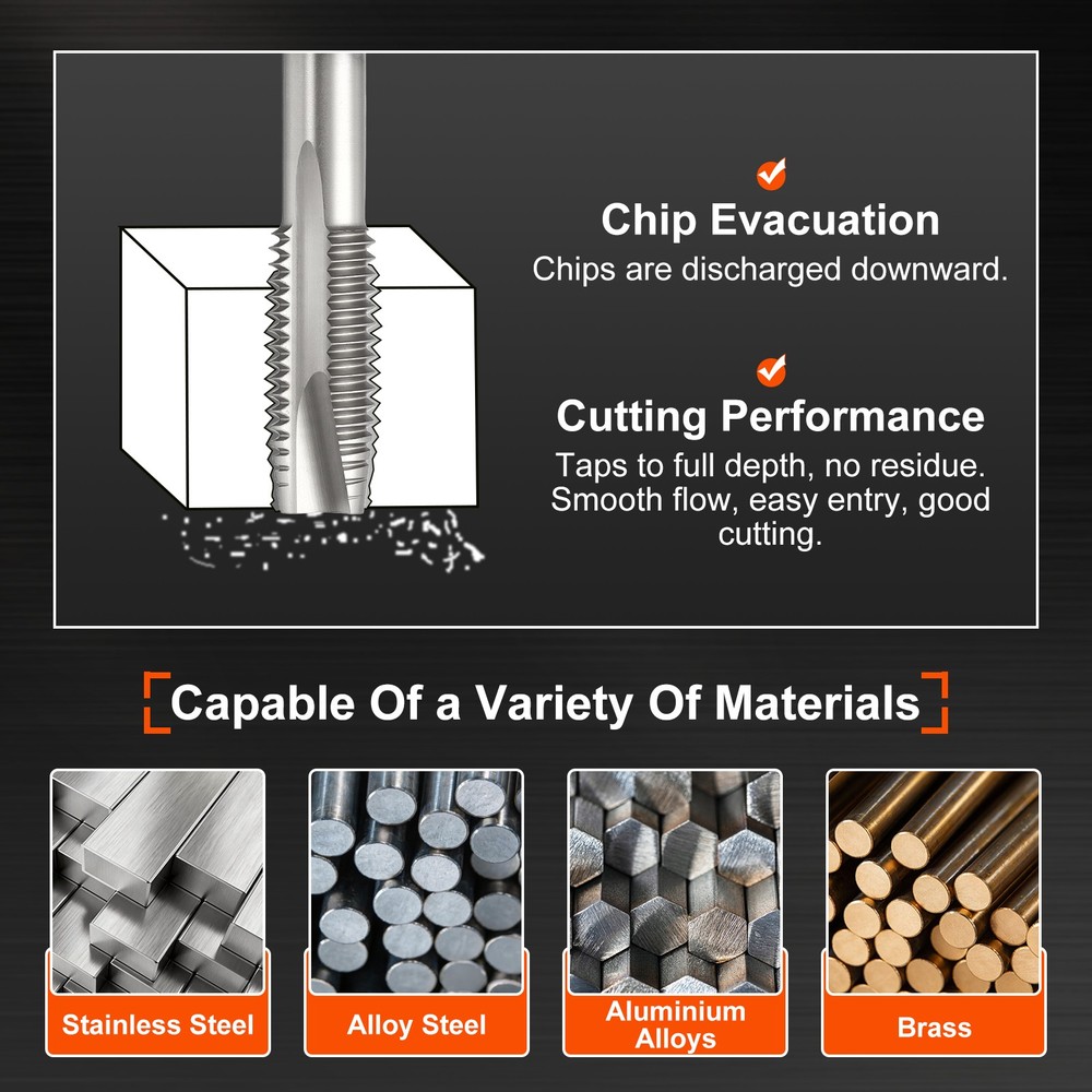 M6x1 Spiral Point Plug Threading Tap Polished Screw Tapping