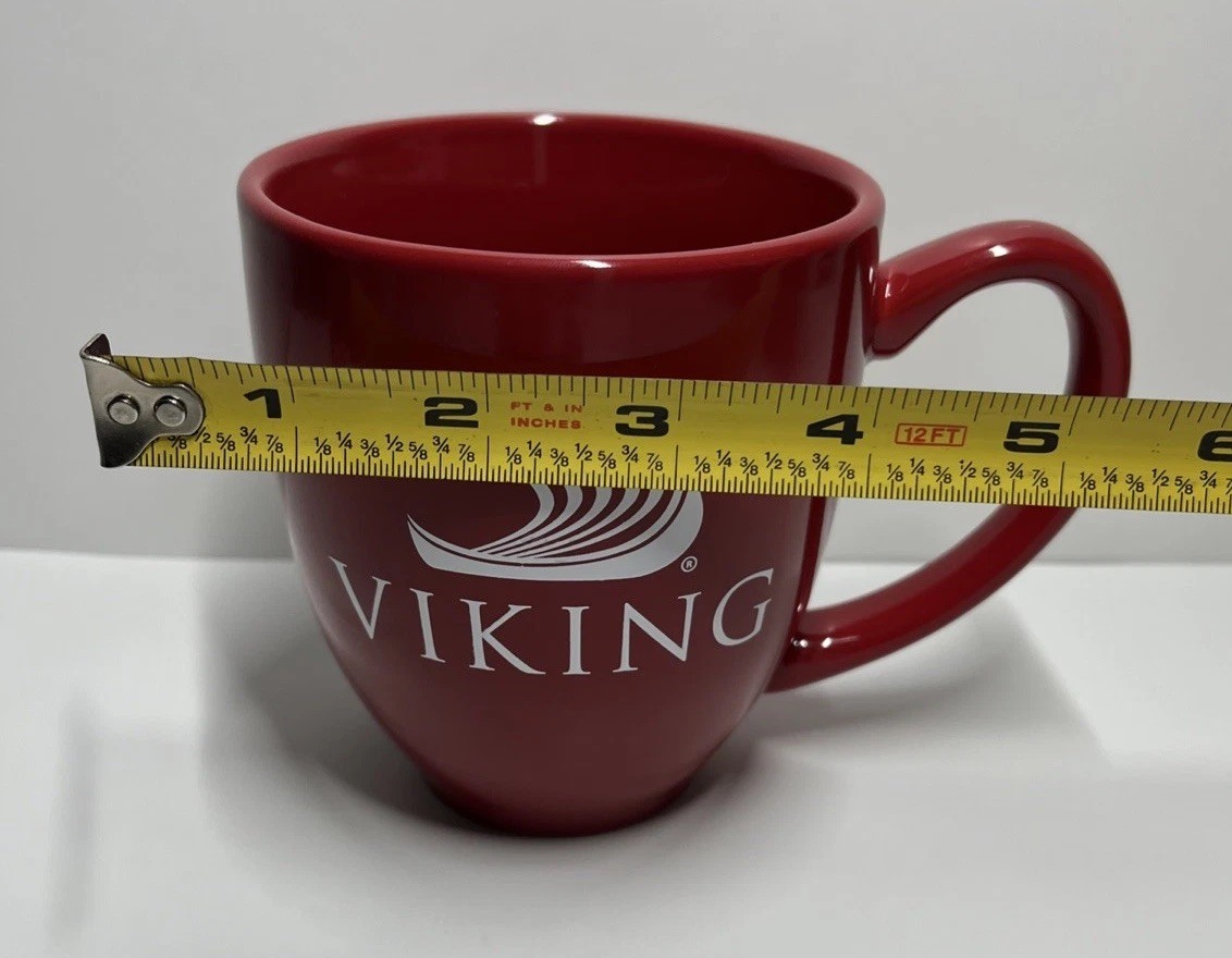 Viking Cruise Line Red Coffee Tea Mug Cup Drinkware Big 14oz NEW