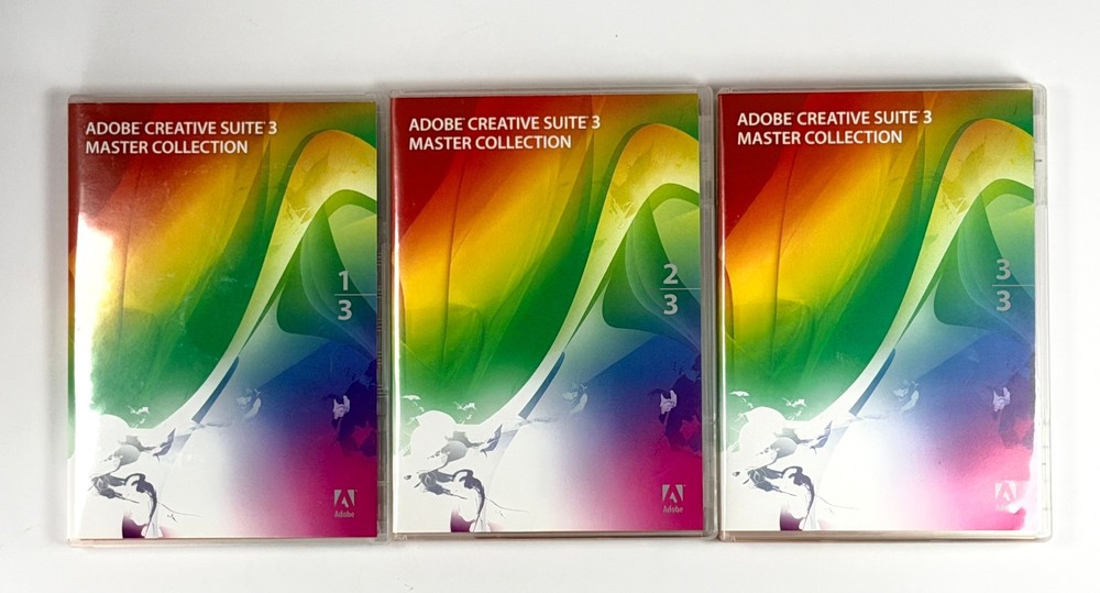 Adobe Creative Suite 3 Master Collection CS3 Mac Complete w/ Discs Manuals