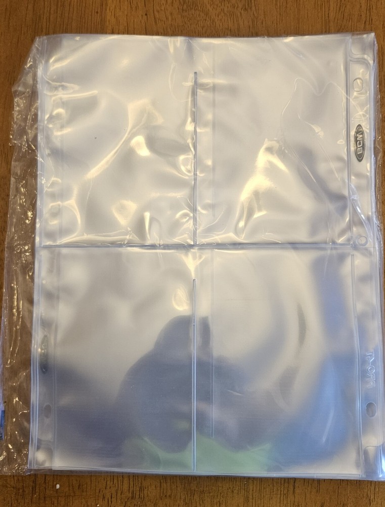 4-Pocket Pages w/ Backing Cards (10 Pack)