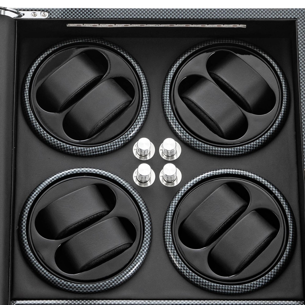 8+5 LED Light Automatic Watch Winder Box Watch Display Storage Case Winder Box