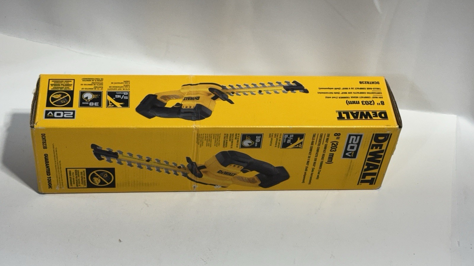 DEWALT 20V 8 in. Compact Cordless Hedge Trimmer DCHT823B NEW