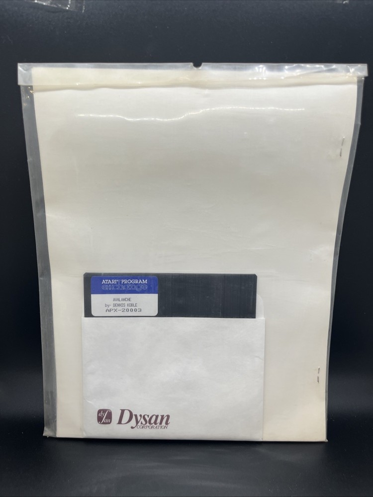 RARE Atari Program Exchange Avalanche by Dennis Koble APX 10003 and 20003