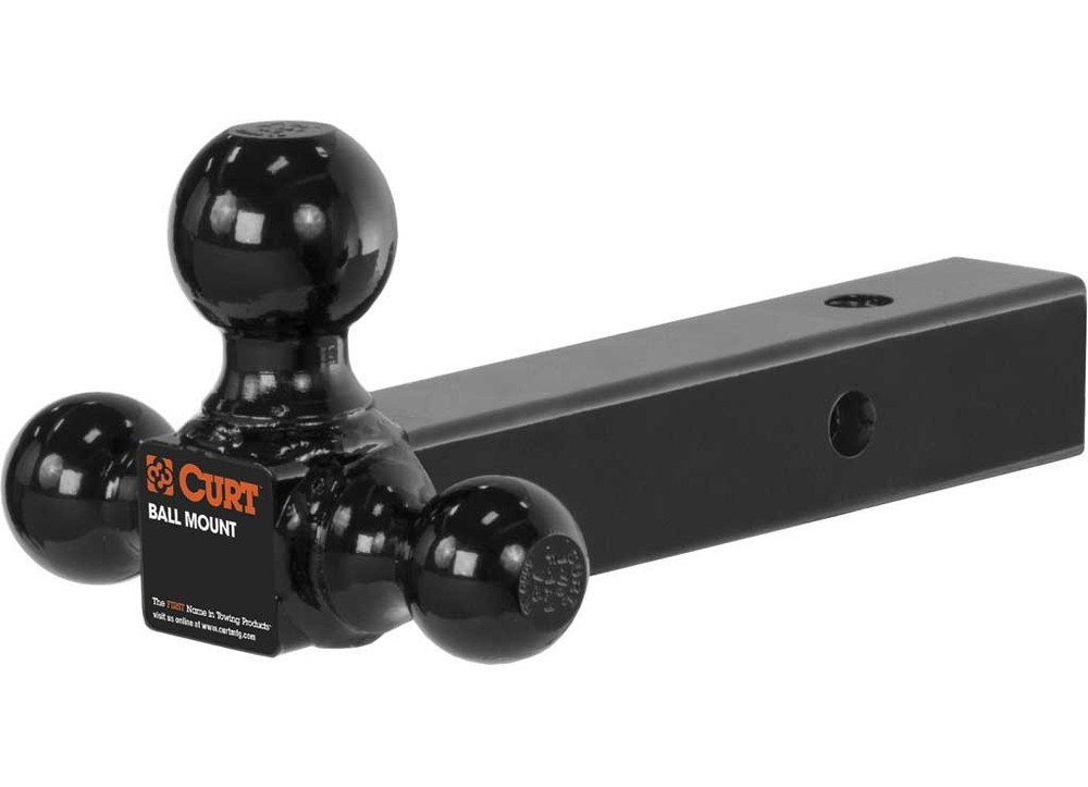 Curt 45650 Triple Tow Bar Solid Shank For 2" Receivers
