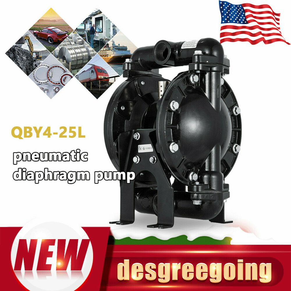 35Gpm Pneumatic Dual Diaphragm Pump Air-Operated Waste Oil Transfer Pump 120PSI