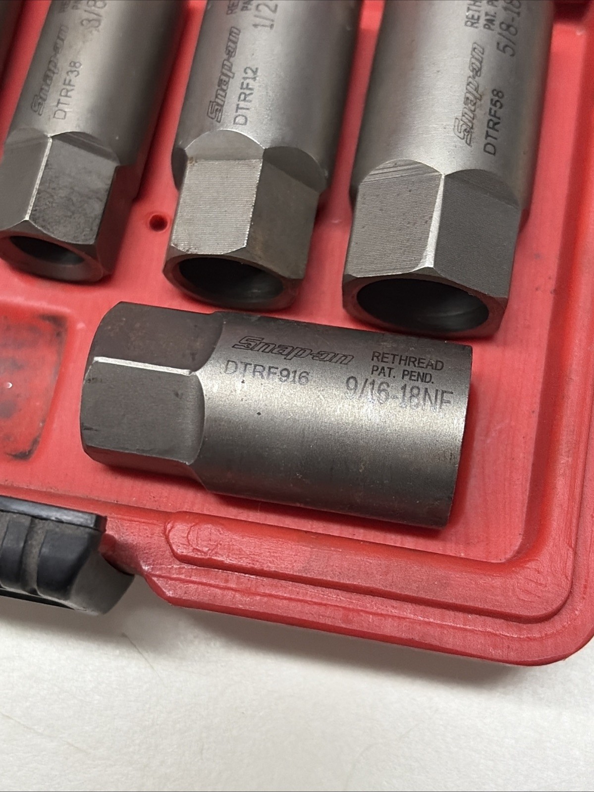 Snap On DTRFS105 (NOW DTRCS105) 5 Piece Deep Well Coarse Thread Chasers Set #9E