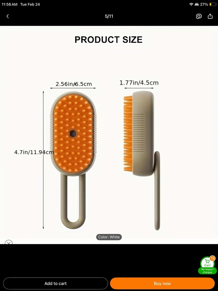 Pet Self-Cleaning Brush