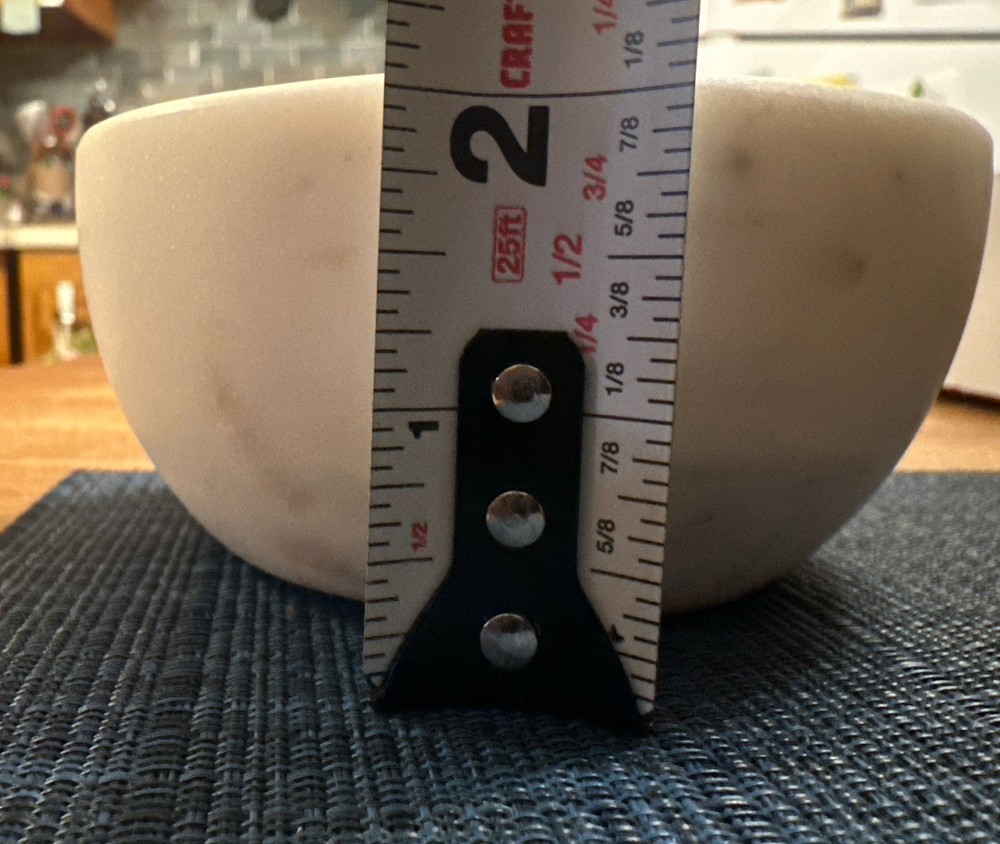 Grooved Marble Shaving Bowl