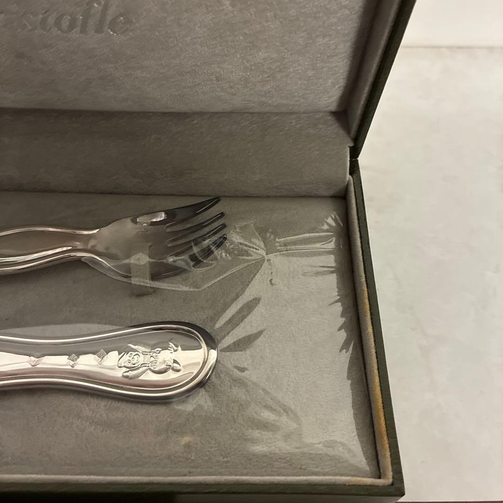 Christofle children's spoon and fork set