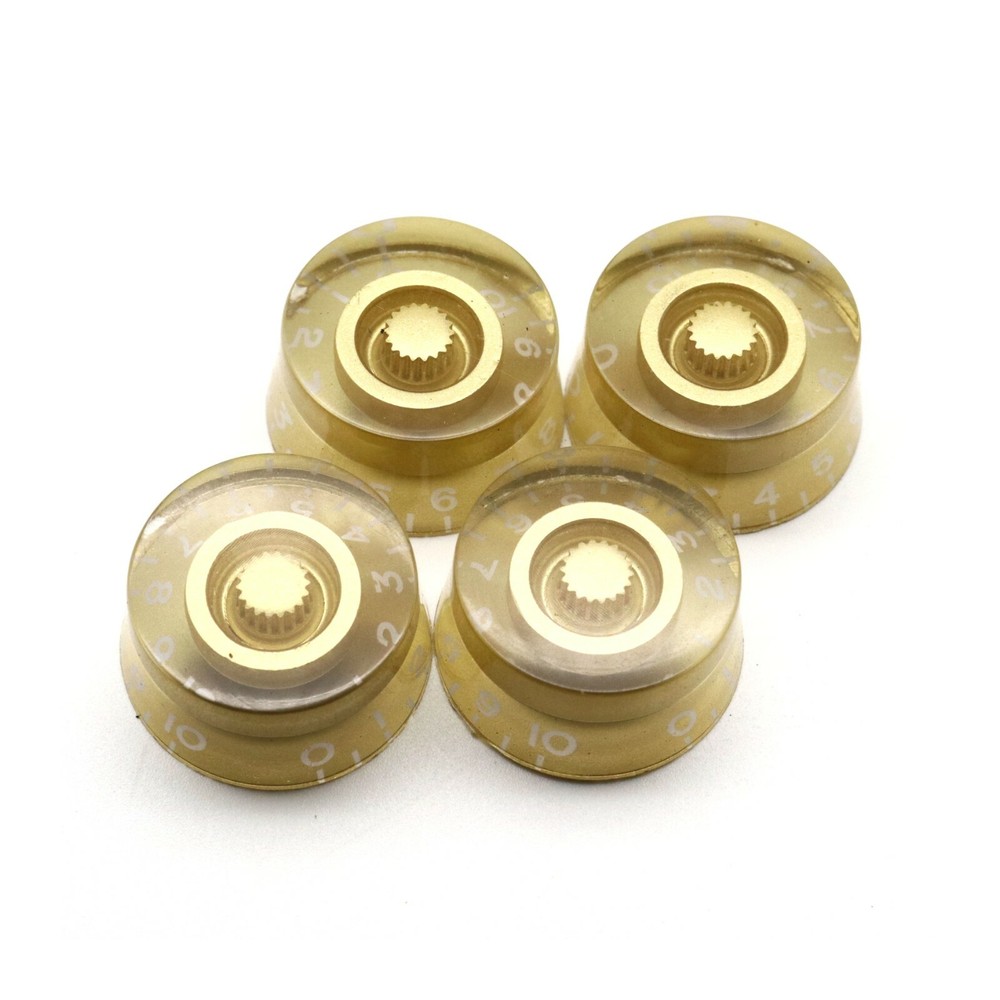 4Pcs Gold Guitar Speed Control Knobs Tone Volume Knobs Pots for Electric Guitar
