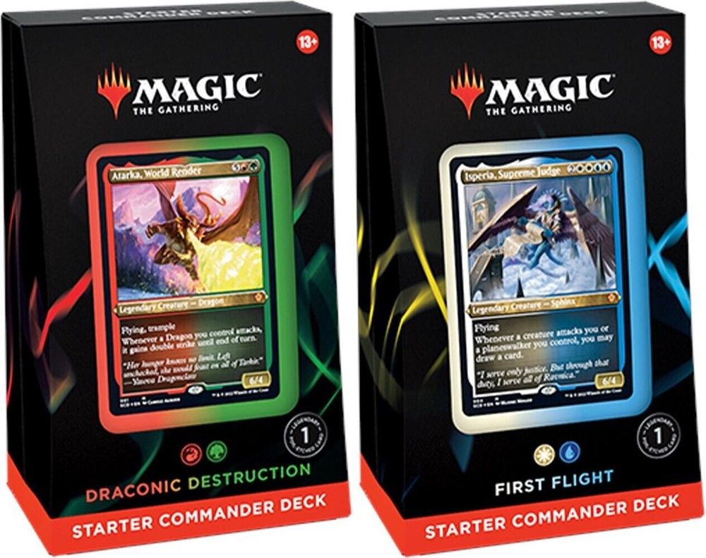MtG: Starter Commander Deck - Draconic Destruction & First Flight NEW/SEALED