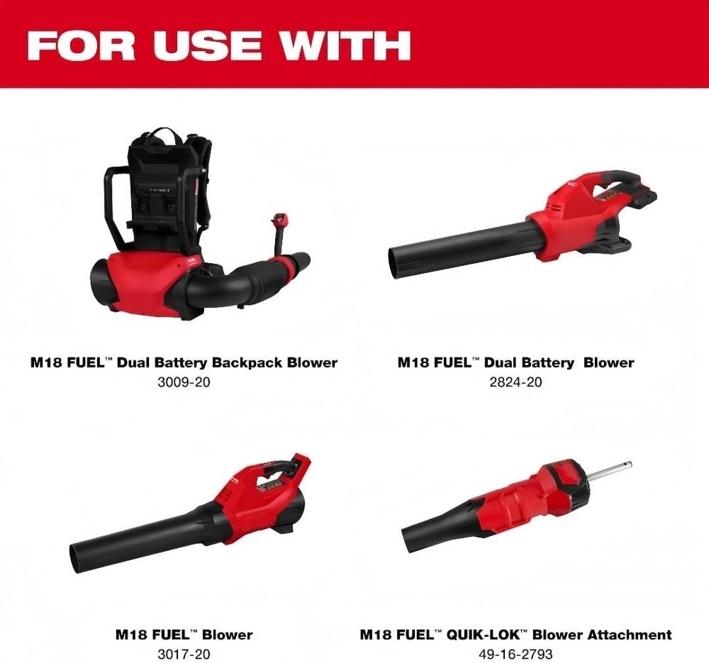 Milwaukee Blower Flat Nozzle M18 Attachment Replacement Tool