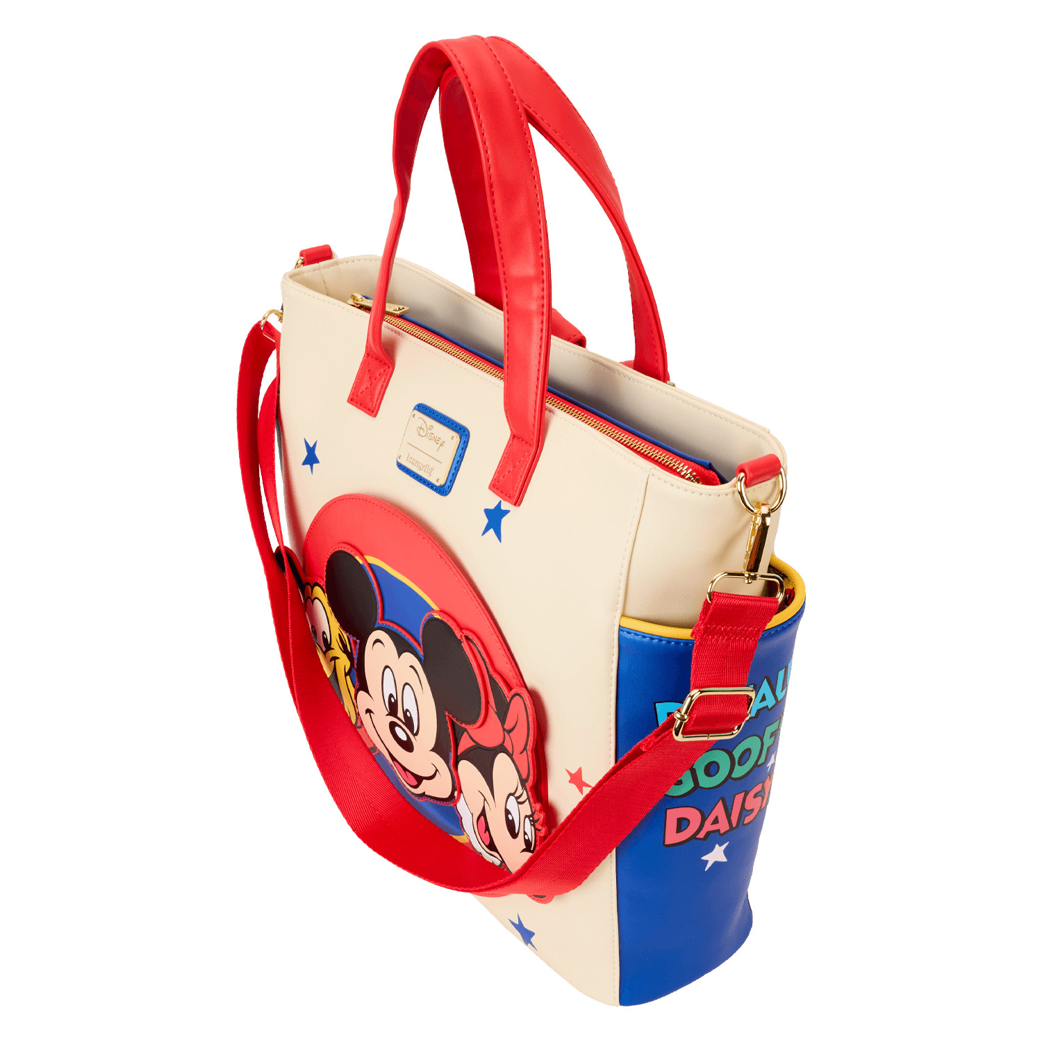 NEW Disney Loungefly Backpack Tote Crossbody Mickey & Friends Convertible Bag