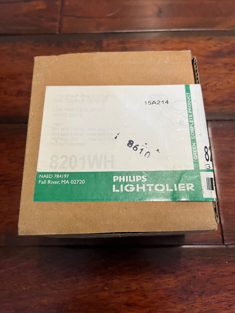 LIGHTOLIER 8201WH LYTESPAN TRACK LIGHTING PAR-TECH LOW-PROFILE ADAPTER- CHEAPEST