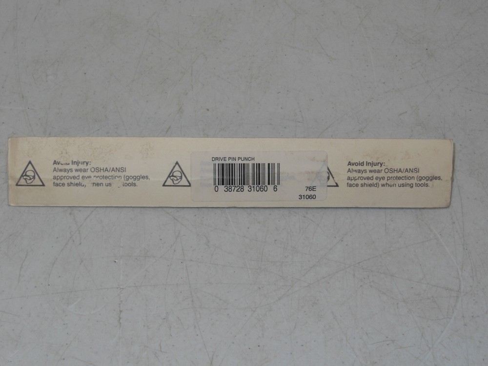 General Tools 76E Drive Pin Punch 3/8" - New