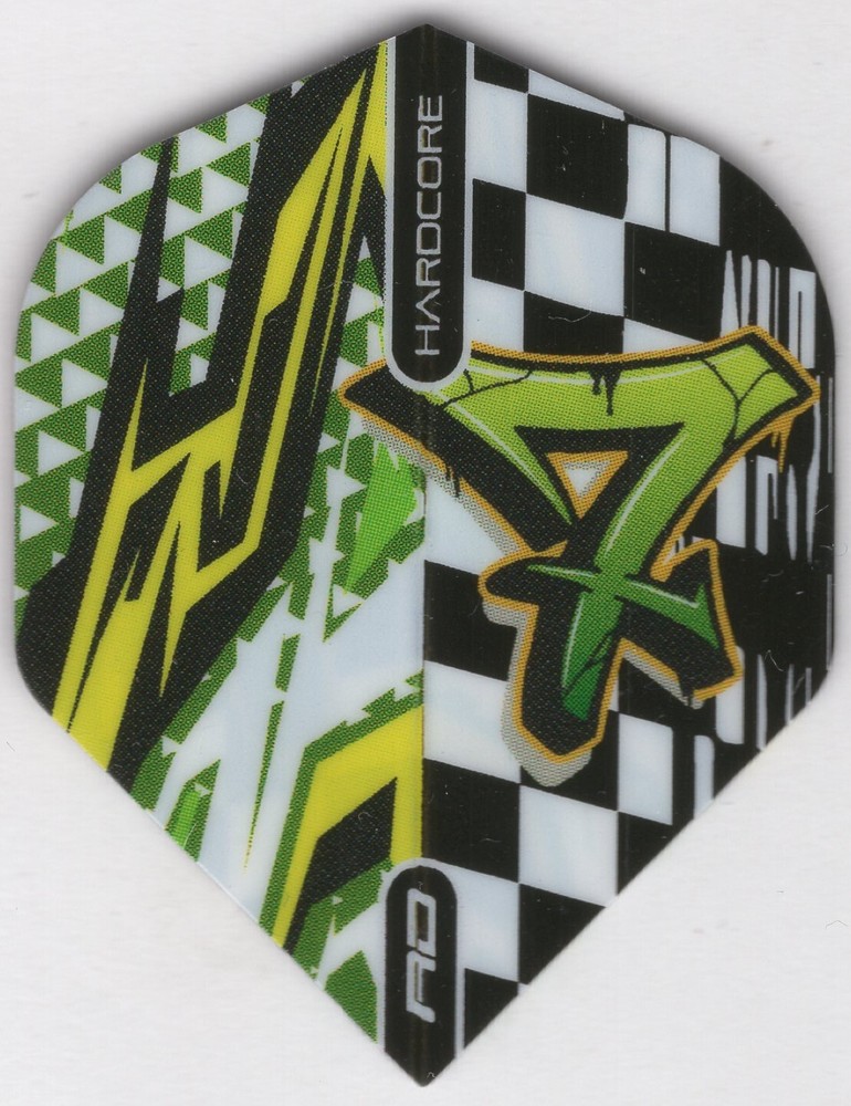 HARDCORE Street Graffiti Dart Flights: 3 per set