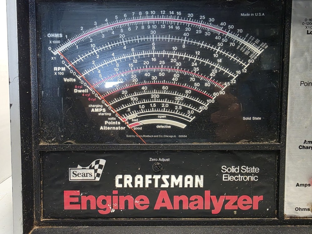 Craftsman Solid State Electronic Engine Analyzer #161.210400