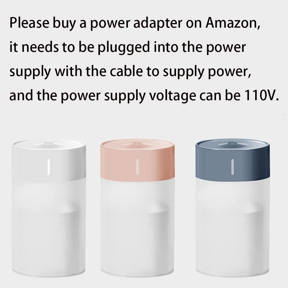 Mini Humidifier, USB Power Supply, Suitable for Study Room, Bedroom, Black