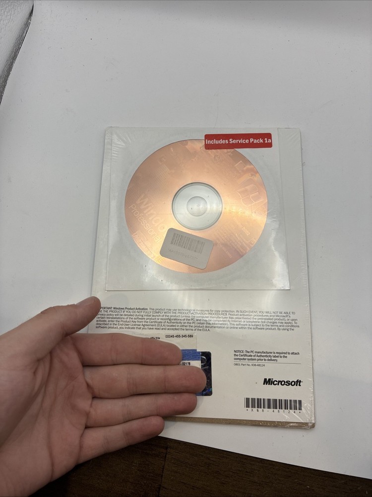 Microsoft Windows XP Professional Version 2002 SP-1a Sealed for 2 PC