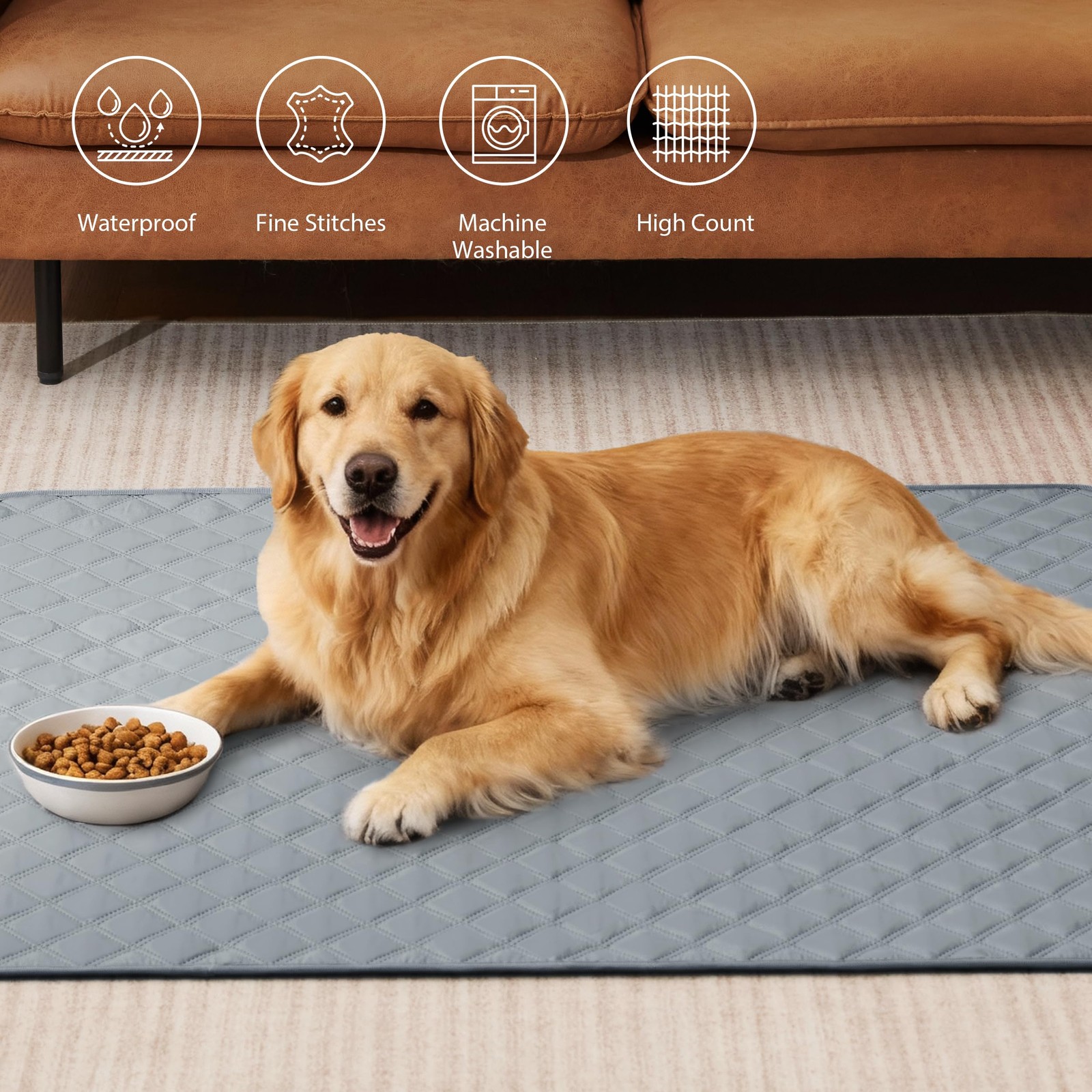 Reusable Washable Pee Pads for Dogs Large/Extra Large 36'' X 41'' 2 Pack, Absorb