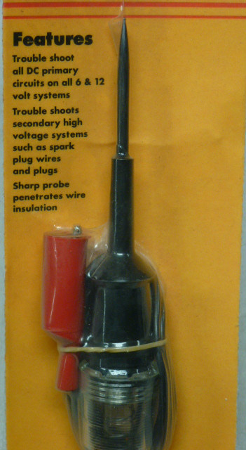 NOS! PLEWS HIGH-LOW VOLTAGE TEST LIGHT, No. 72-139