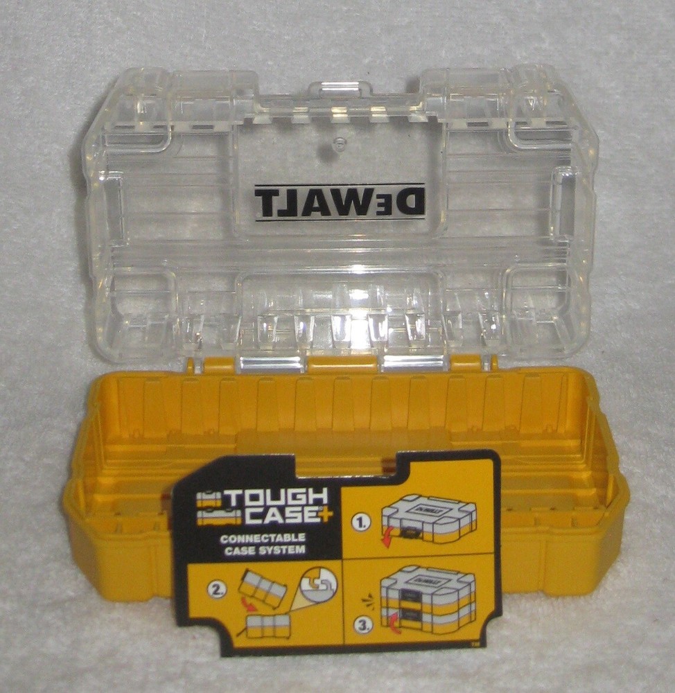DEWALT TOUGH CASE SM BIT TIP STORAGE ORGANIZER STACKABLE INTERLOCKING EMPTY NEW