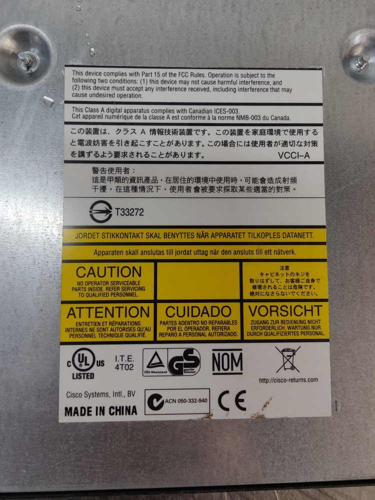 Cisco Catalyst Express 500 Series E-E011-05-4566 (A) Used