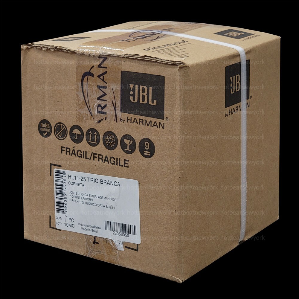 JBL HL 11-25 TRIO BRANCA 1" White Aluminum Metal Horn 45x45 Degree Dispersion