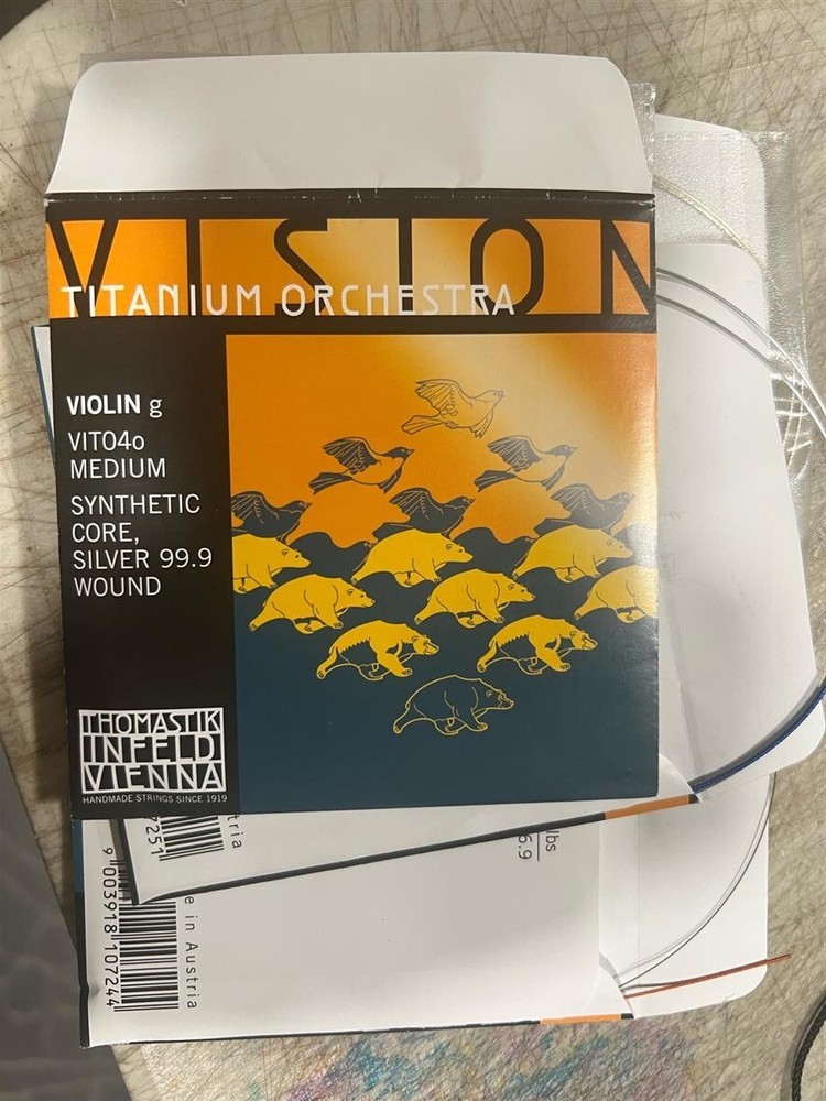 Vision titanium Orchestra violin strings set 4/4 size