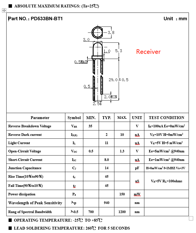 5 Pairs 3MM 5MM Infrared IR LED Emitter & Receiver Pairs US SHIP