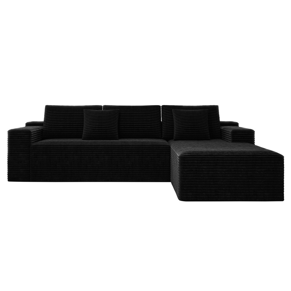 104.3*68.9"Modular sectional sofa seat,Upholstered compressed couch 2PC