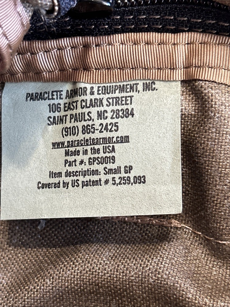 Pre MSA Paraclete Small GP Pouch GPS0019 COYOTE CAG Delta SOF MINT