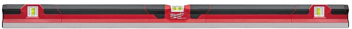 Milwaukee 48" Aluminum Redstick Concrete Screed Level Non Magnetic 4FT MLCON48