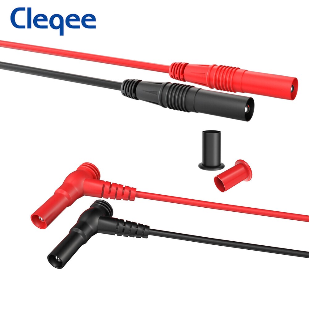 25PCS Silicone Multimeter Test Leads Kit with Replaceable Wire Piercing Probes