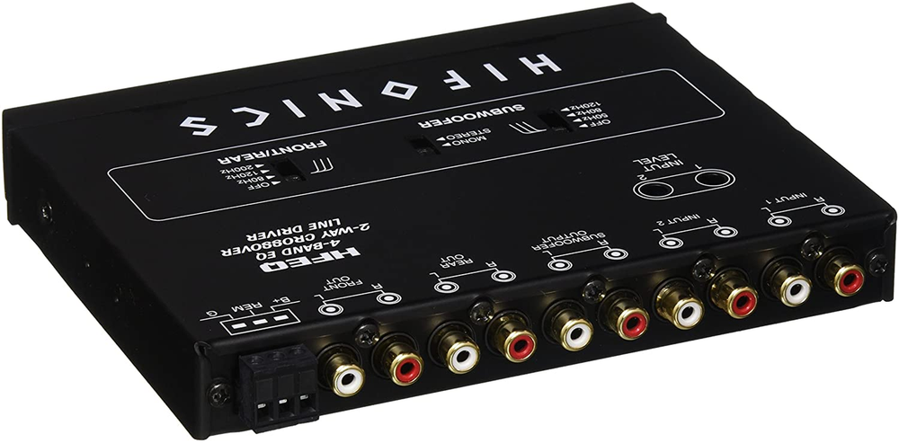 Hifonics HFEQ 4-Band Eq/2-Way Crossover Line Driver