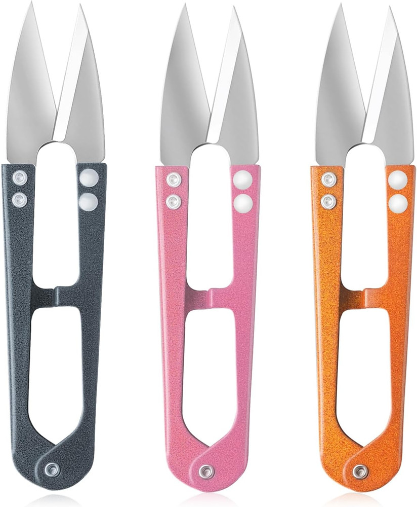 4.1 Inch Multicolor Mini Sewing Scissors, 3Pcs Mini Small Snips Trimming Nipper