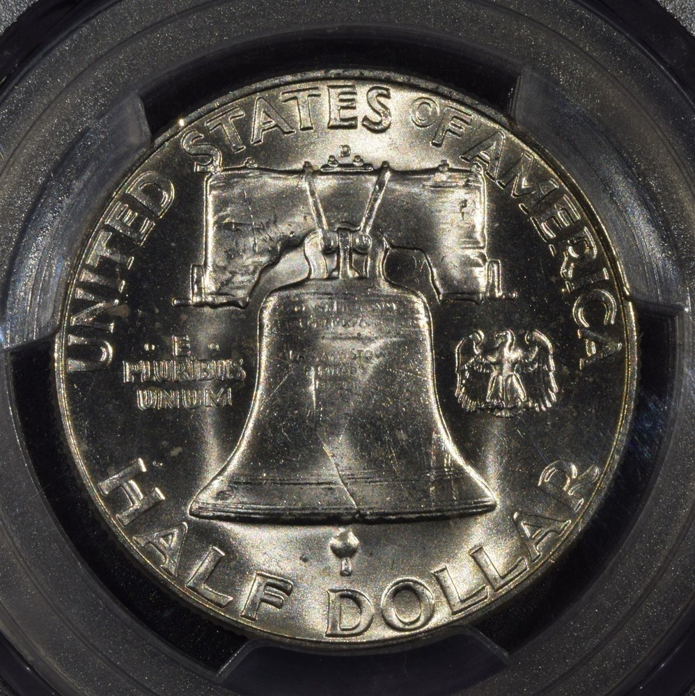 1953-D Franklin Half Dollar "PCGS MS64 FBL"