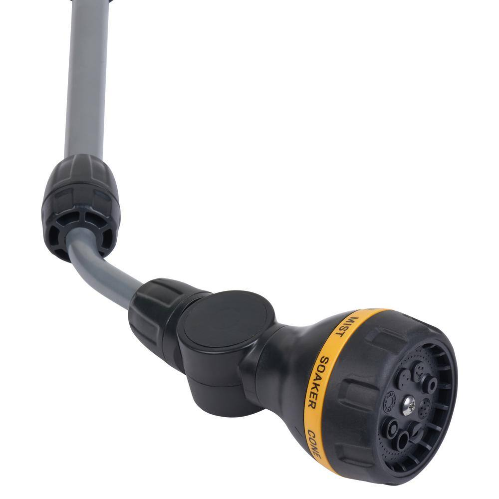 NEW 8-Pattern Watering Extension Wand 33in Adjustable Height Rubber Handle