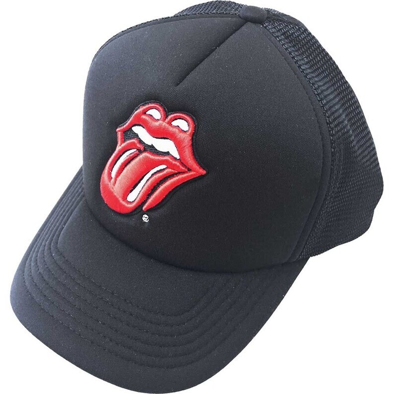 ROLLING STONES mesh back trucker cap NEW official ONE SIZE-adjustable back