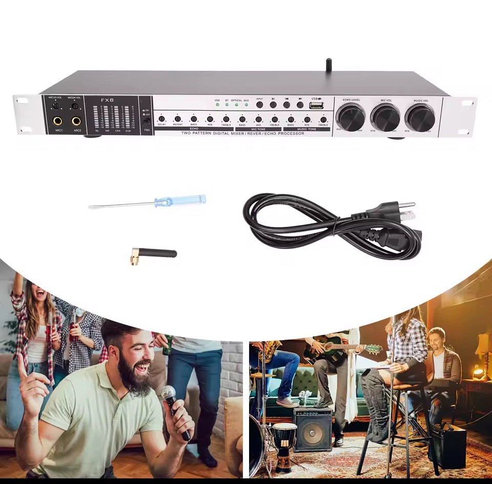 New Karaoke Pre-Effects KTV Professional Digital Audio Echo Effect Processor DSP